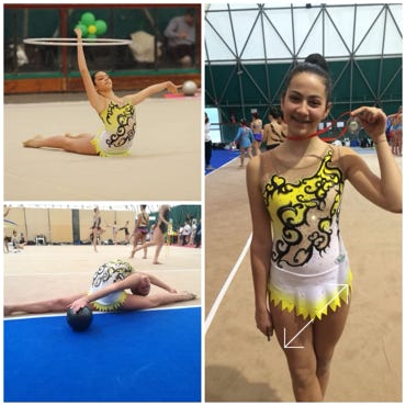 uisp, ritmica, secondo, posto, podio, palla, ginnastica